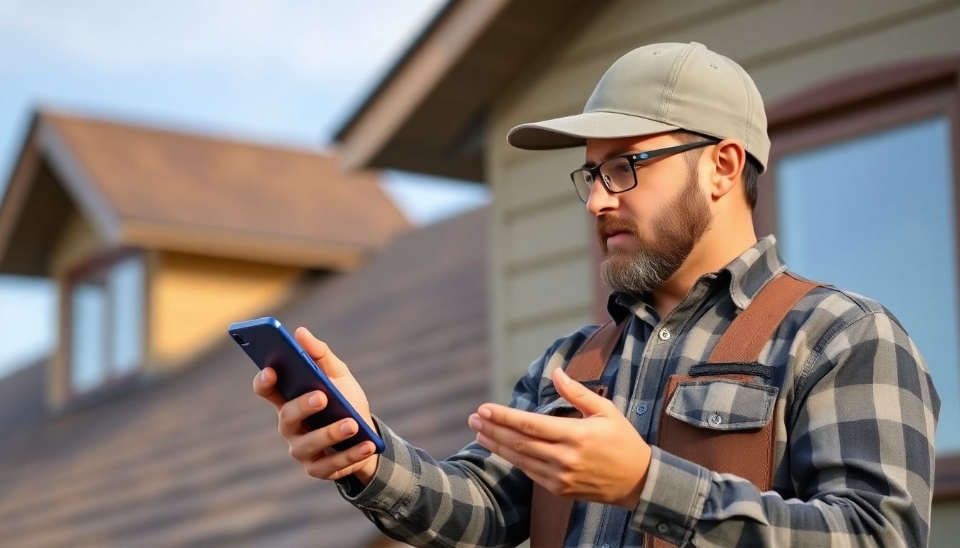 Nashville roofing company owner reviewing 90-day revenue comparison between answering service and text-back platform