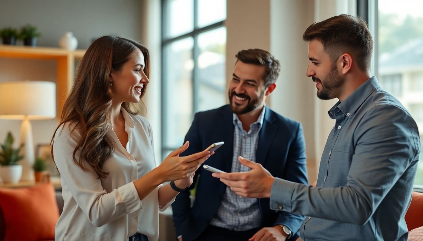 Real estate agent reviewing referral revenue from past client automation over 12 months, Houston Texas